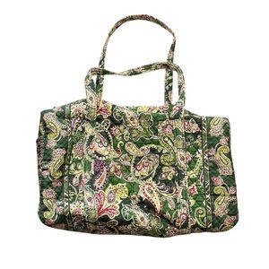 Vera Bradley Paisley Green Duffle Bag